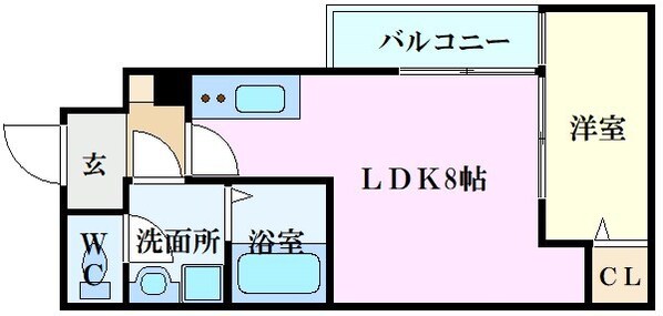 セブンプロート舟入幸町の物件間取画像